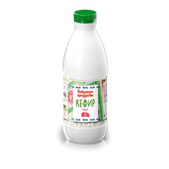 Кефир Бабулины продукты 900мл\6шт 1%   пэт\бутылка