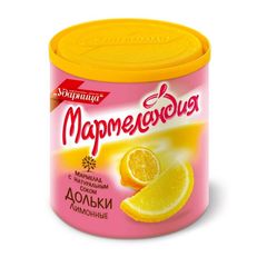 Мармелад "Ударница" 250гр\12шт "Мармеланедия" "Лимонные дольки"  