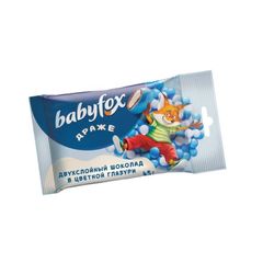 Драже Babyfox 45гр\20шт шоколад в цветной глазури 