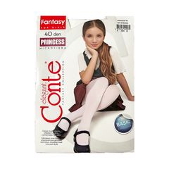 Колготки дет. Conte \ Princess 40 ден (140-146) Bianco 