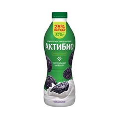 Биойогурт АКТИБИО 870гр\6шт Чернослив 1,5%  пэт
