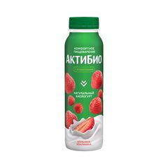 Биойогурт АКТИБИО 260гр\9шт Клубника-земляника 1,5% пэт