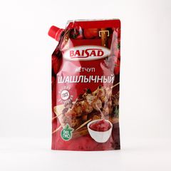Кетчуп Байсад 235гр\14шт Шашлычный с доз. дой-пак