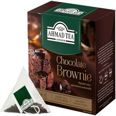 Чай Ahmad Tea 20 пак.\12шт Шоколадный брауни, черный, листовой, пирамидки 