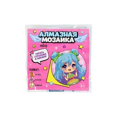 Игрушка  \ Алмазная мозаика наклейка«Модная девчуля», 9×9 см, 
