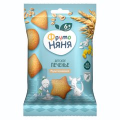 Печенье Фруто Няня 50гр\12шт Мультизлаковое флоу-пак