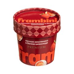 Земляника Frambini 60гр\12шт  в белом шоколаде 