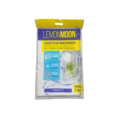 Салфетка LemonMoon 1шт\ 250G "Кристалл" микрофибра стекло рифленая 300*350 