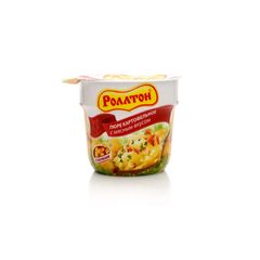 Пюре картофельное Роллтон 40гр\24шт с мясным вкусом стакан