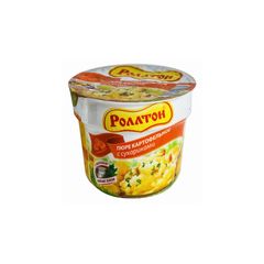 Пюре картофельное Роллтон 40гр\24шт с сухариками стакан