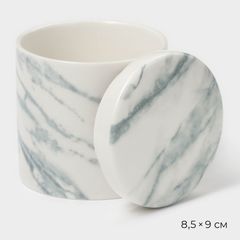 Сахарница  \ фарфоровая Magistro Real Marble, 250 мл, 9934376 