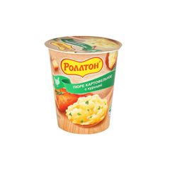 Пюре картофельное Роллтон 55гр\24шт с курицей стакан
