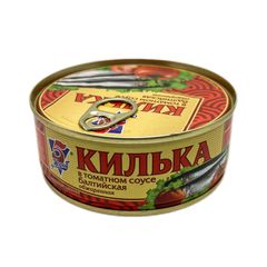 Килька 5 Морей 240гр\24шт балтийская неразделанная обжаренная в т/с ж/б