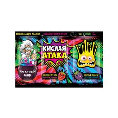 Леденец КИСЛАЯ АТАКА 16гр\36шт со вк. клуб., ежевики "Кислотный замес" КА-6-1 