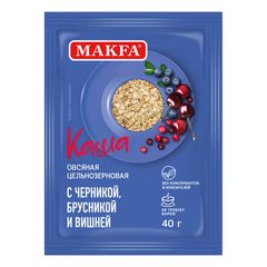 Каша Макфа 40гр\25шт Овсяная черника, брусника и вишня  (РАСПРОДАЖА) 