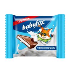 Шоколад Babyfox 12гр\100шт Молочный 