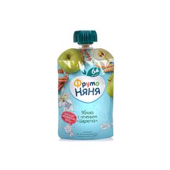 Пюре Фруто Няня 90гр\ из яблок с печ.шарлотка д/дет раннего возр. 