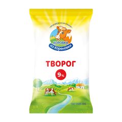 Творог Коровка из Кореновки 180гр\12шт 9%  