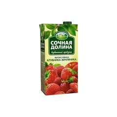 Сок Сочная Долина 1,93л\6шт Яблоко Рябина Клубника  Земляника ССН TBA slim
