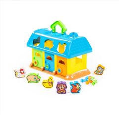 Игрушка  \ 9166 Логический домик для зверей (в сеточке) 