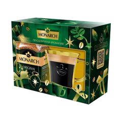 Кофе Монарх 95гр\6шт Подарочный набор (Кофе+Чашка) Коробка