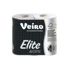 Туалетная бумага Veiro 4рул\10шт Elite Extra 4сл арт.9С44 