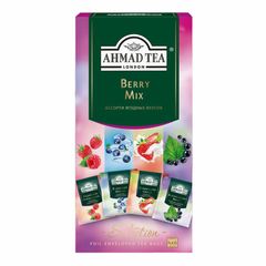 Чай Ahmad Tea 24пак\12шт 4 вкуса Ягодный Микс в индивид. конвертах 
