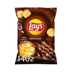 Чипсы Лейс 140гр\19шт шашлык пак.