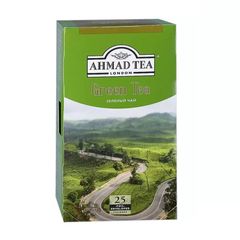 Чай Ahmad Tea 25пак\12шт Зеленый "Китайский"  пакетики с ярлычками 
