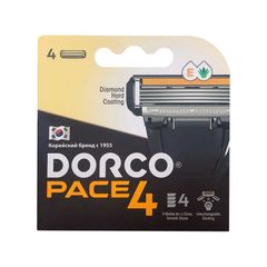 Кассеты для бритья DORCO 4шт\ DORCO PACE 4, с 4 лезвиями 
