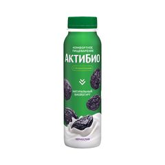 Биойогурт АКТИБИО 260гр\9шт Чернослив 1,5% пэт