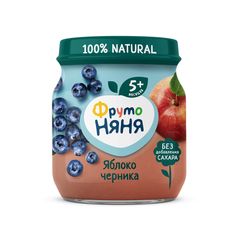Пюре Фруто Няня 100гр\ из яблок-черники 
