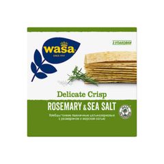 Хлебцы WASA 190гр\10шт Delicate Crisp розмарин и морская соль 