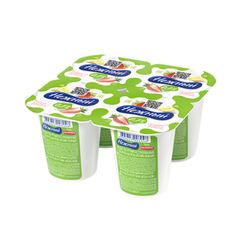 Продукт йогуртный Нежный 95гр\  0,1% С соком банана и клубники (ЗМЖ) 