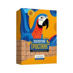 Сахар Золотой Тростник 400гр\16шт тростниковый  к/п