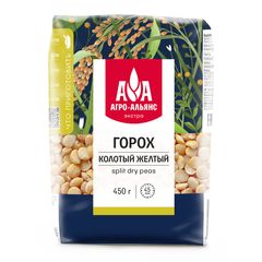 Крупа Агро-Альянс 450гр\8шт Горох колотый  