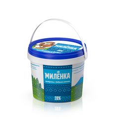 Продукт сметанный Милёнка 600гр\6шт 20% (ЗМЖ) ведро