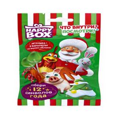 Карамель HAPPY BOX 20гр\12шт леденцовая на палочке сиволы года 