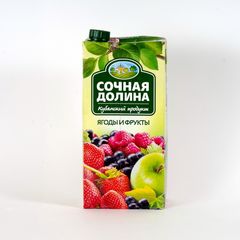 Сок Сочная Долина 1,93л\6шт Ягоды фрукты ССН TBA slim