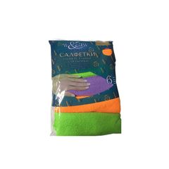 Салфетка W&W 6шт\ из микрофиб. для уборки 
