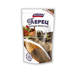 Перец Spice Master 100гр\20шт черный молотый дой-пак