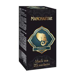 Чай Manchastar 25пак\20шт черный Earl Grey 