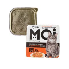 Корм для кошек Мой питомец 100гр\ д/проф.заб. почек у кошек"Кусочки в желе с цыпл." 