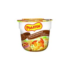 Пюре картофельное Роллтон 40гр\24шт Жареные лисички со смет. 