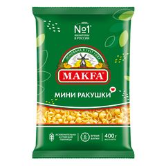 Макароны Макфа 400гр\20шт Мини Ракушки 