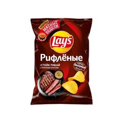 Чипсы Лейс 140гр\19шт Стейк Рибай  пак.