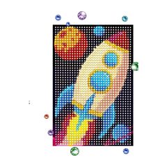 Игрушка  \ Алмазная мозаика с заполнением «Ракета», 10×15 см 