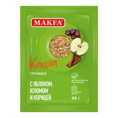 Каша Макфа 44гр\15шт Гречневая с яблоком, изюмом и корицей  (РАСПРОДАЖА 