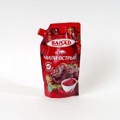 Кетчуп Байсад 235гр\14шт Чили острый с доз. дой-пак