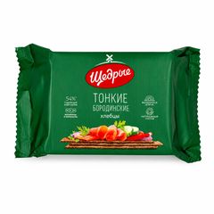 Хлебцы Щедрые 170гр\20шт Бородинские тонкие 